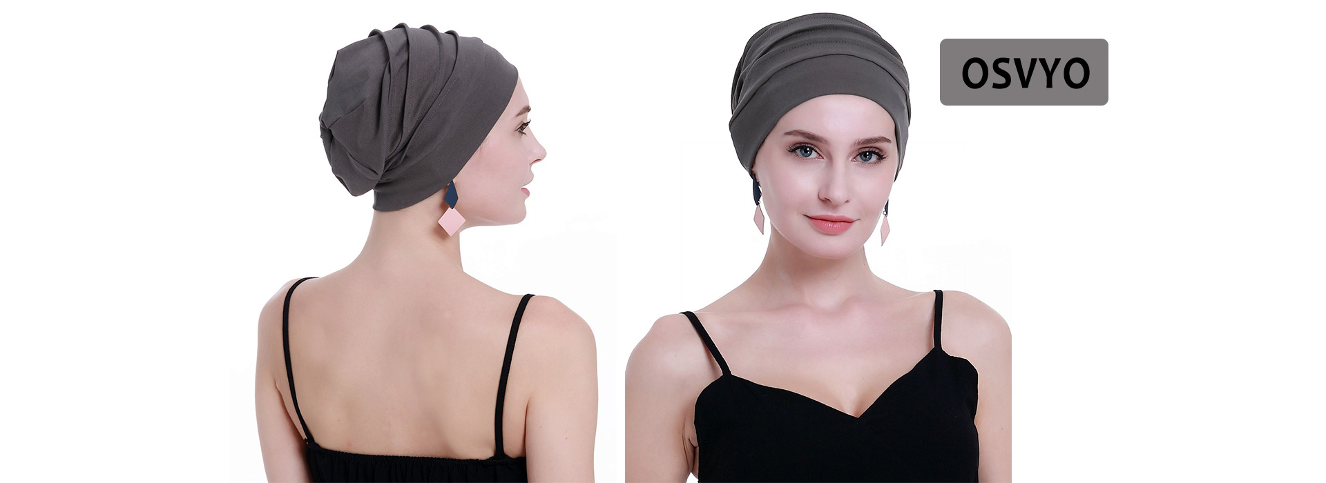 OSVYO Chemo Headwear for Women Hairs Loss Bamboo Cotton Lightweight Cancer Hats