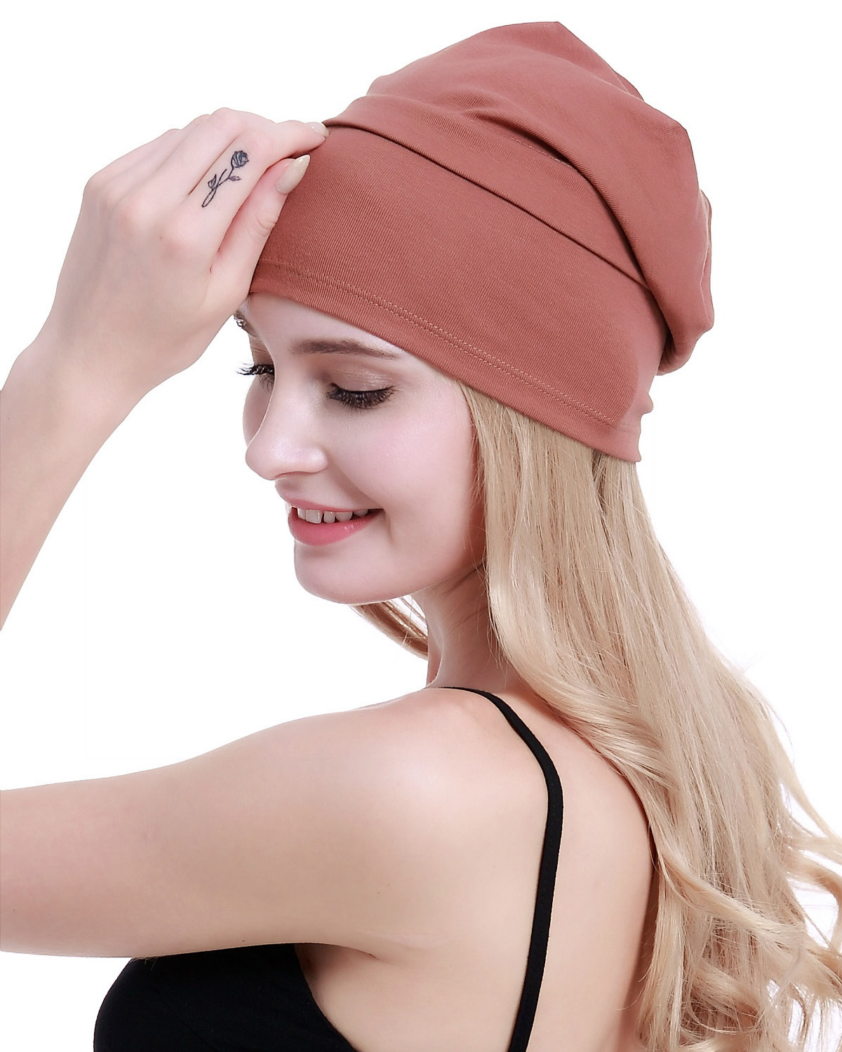 osvyo Cotton Chemo Headwear Hats Soft Caps for Women Hairloss Cancer Beanies Turban 